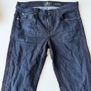 7 For All Mankind Dark Blue Slim Jeans